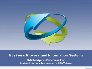 Business Process and Information Systems