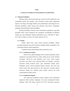 9 BAB 2 LANDASAN TEORI DAN PENGEMBANGAN HIPOTESIS