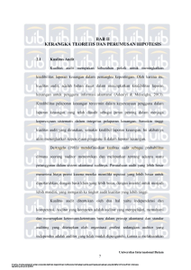 bab ii kerangka teoretis dan perumusan hipotesis