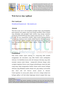 Web Server dan Aplikasi