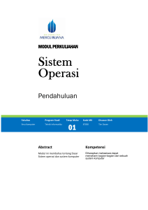 Sistem Operasi - FASILKOM Mercubuana