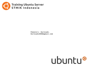 Training Ubuntu Server STMIK Indonesia
