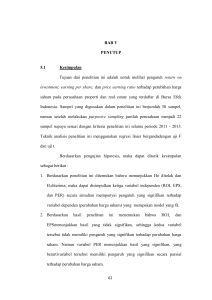 BAB V PENUTUP 5.1 Kesimpulan Tujuan dari penelitian ini adalah