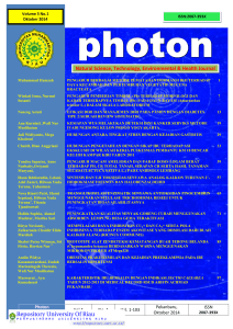 jurnal photon - Universitas Riau