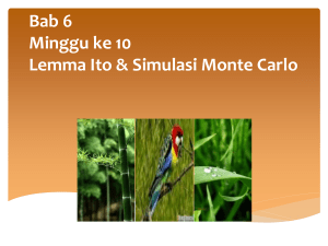 Modul 6 Lemma Ito dan Simulasi Monte Carlo