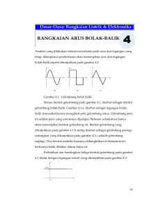 61 Analisis yang dilakukan selama ini terbatas pada arus dan