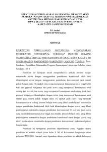 efektifitas pembelajaran matematika menggunakan