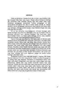 Dalam era globalisasi, kegiatan bisnis dan investasi yang dilakukan