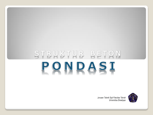 9. Pondasi Telapak (SNI 2847-2013)