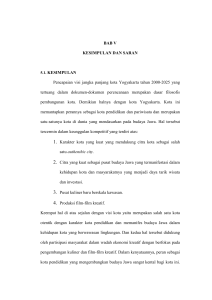 BAB V KESIMPULAN DAN SARAN 5.1. KESIMPULAN