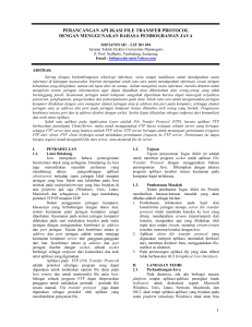 1 perancangan aplikasi file transfer protocol dengan menggunakan