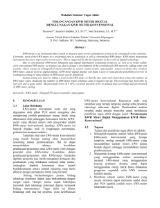 1 Makalah Seminar Tugas Akhir PERANCANGAN KWH METER