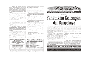 EDISI 290_Fanatisme Golongan dan Dampaknya