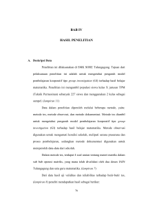 BAB IV HASIL PENELITIAN