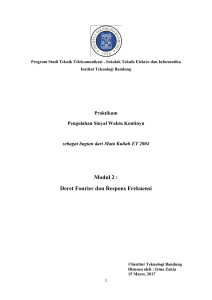 Modul 2 : Deret Fourier dan Respons Frekuensi