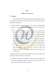 BAB V SIMPULAN DAN SARAN 5.1 Simpulan Berdasarkan hasil