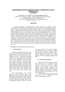 sinkronisasi dan pengamanan modul generator lab