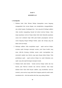 BAB VI KESIMPULAN A. Kesimpulan 1. Didalam kitab Alala Motiasi