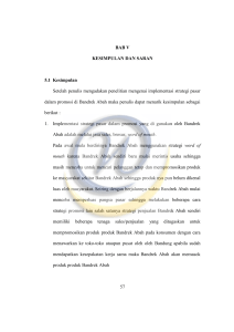 BAB V KESIMPULAN DAN SARAN 5.1 Kesimpulan Setelah penulis