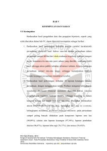 BAB V KESIMPULAN DAN SARAN 5.1