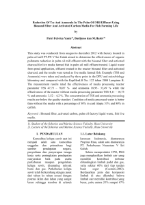 Reduction Of Tss And Ammonia In The Palm Oil Mill Effluent Using