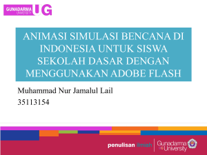 animasi simulasi bencana di indonesia untuk siswa sekolah dasar