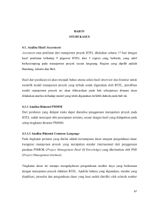 BAB IV STUDI KASUS 4.1. Analisa Hasil Assessment Asessment