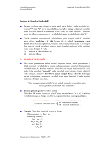 Simplex Method (B)