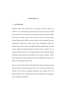 1.PENDAHULUAN A. Latar Belakang Pengertian hutan rakyat