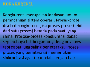 KONGKURENSI Kongkurensi merupakan landasan umum