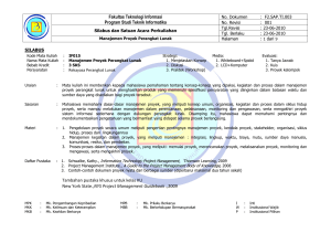 Fakultas Teknologi Informasi Program Studi