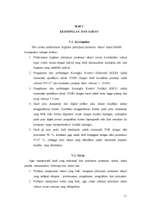 31 BAB V KESIMPULAN DAN SARAN V.1. Kesimpulan Dari semua