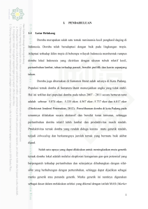 1 I. PENDAHULUAN 1.1 Latar Belakang Domba merupakan salah