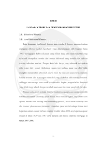 BAB II LANDASAN TEORI DAN PENGEMBANGAN HIPOTESIS 2.1