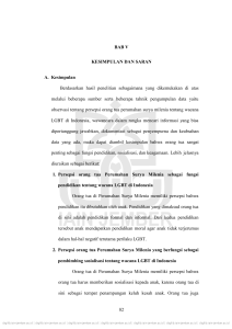 82 BAB V KESIMPULAN DAN SARAN A. Kesimpulan Berdasarkan