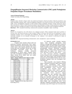 Aurora Pritasani K_Pengaplikasian Integrated Marketing