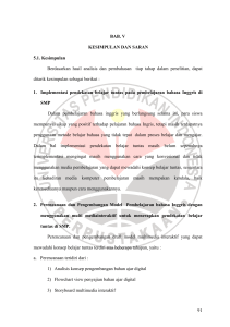 91 BAB. V KESIMPULAN DAN SARAN 5.1