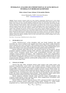 penerapan analisis multidimensional scaling dengan pendekatan