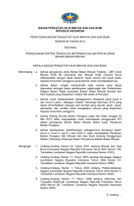 5. Undang BADAN PENGATUR HILIR MINYAK DAN GAS BUMI