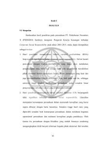 BAB 5 PENUTUP 5.1 Simpulan Berdasarkan hasil penelitian pada