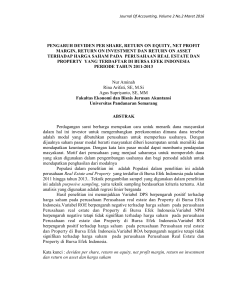 pengaruh deviden per share, return on equity, net profit margin