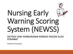 Nursing Early Warning Scoring System (NEWSS)