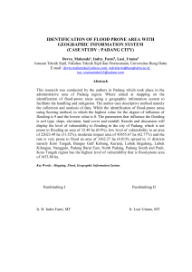 identification of flood prone area with geographic information system