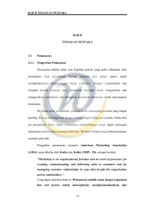 14 BAB II TINJAUAN PUSTAKA BAB II TINJAUAN PUSTAKA 2.1