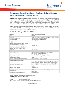 Press Release - PT Trimegah Sekuritas