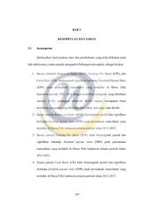 BAB V KESIMPULAN DAN SARAN 5.1