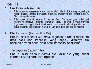 SISTEM BASIS DATA