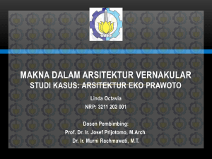 makna dalam arsitektur vernakular studi kasus