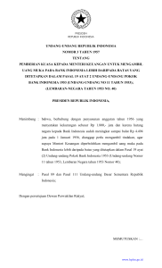 undang-undang republik indonesia nomor 3 tahun 1957