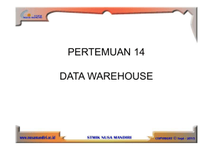 pertemuan 14 data warehouse
